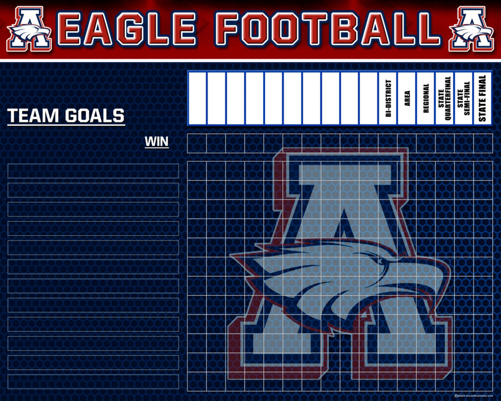 allen hs fb goals board 4x5