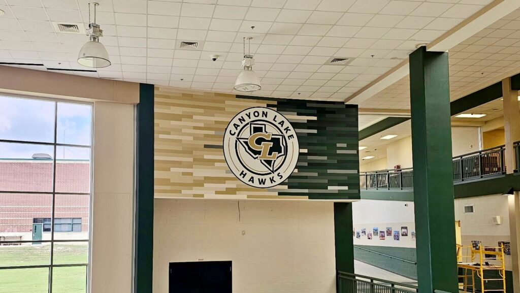 canyon lake cafeteria wall wrap